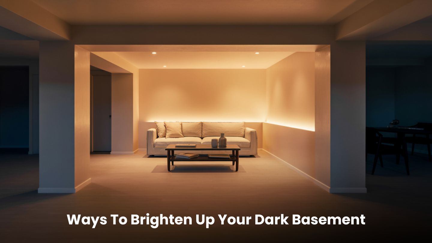 How to Brighten Up a Dark Basement Without Windows